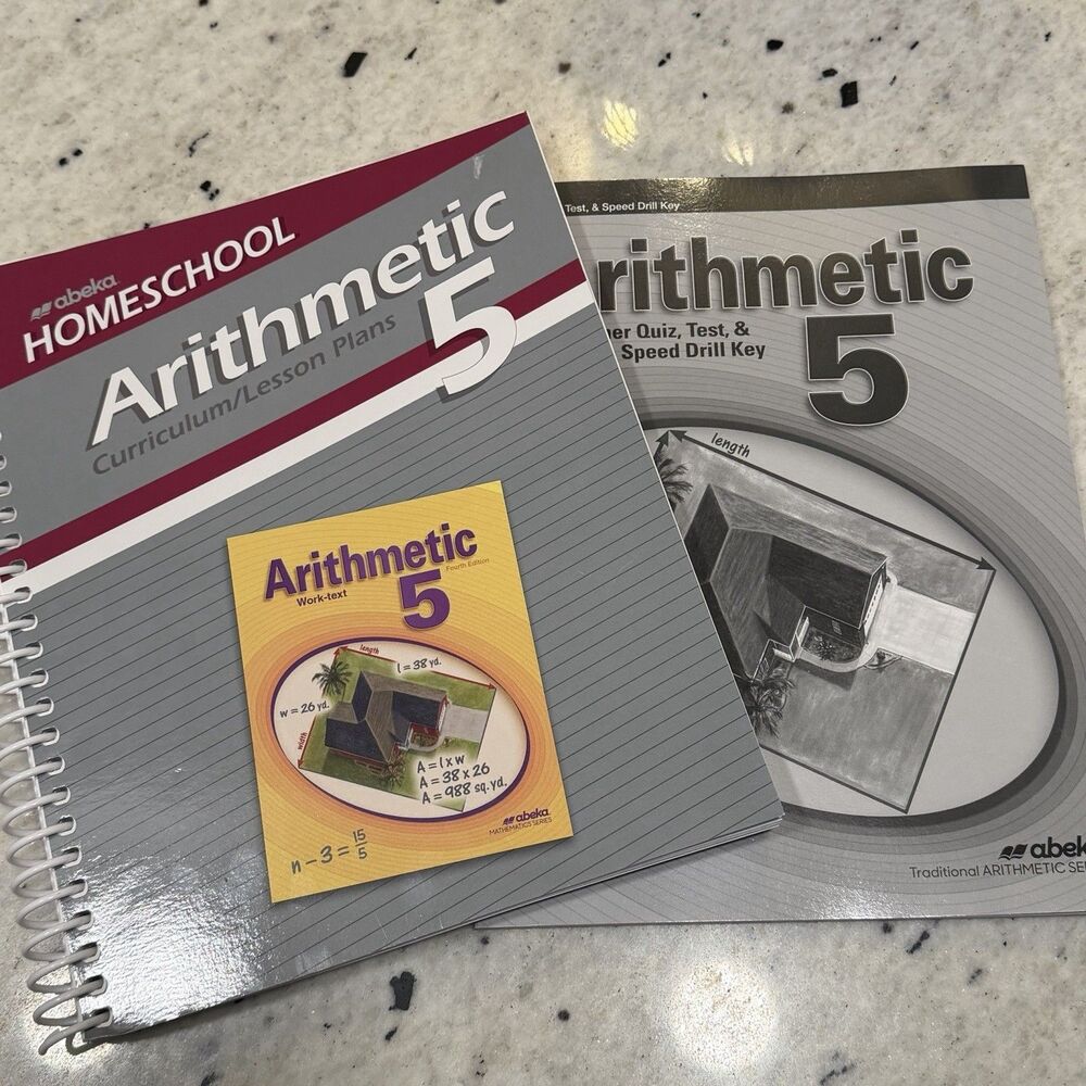Abeka Homeschool Arithmetic 5 Curriculum Lesson Plans Teacher Quiz Test Speed